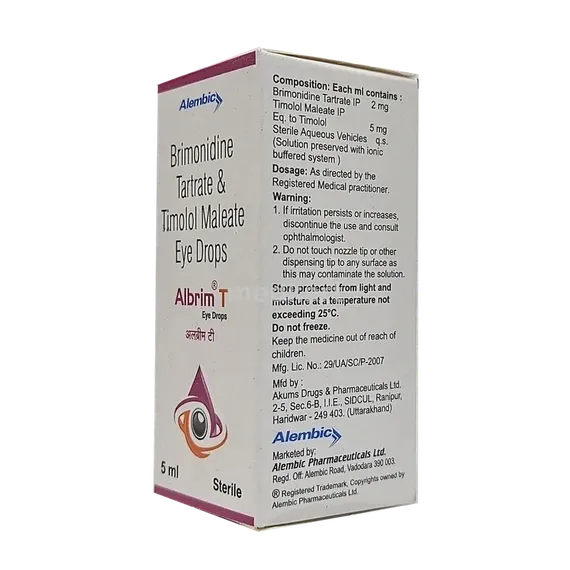 albrim t eye drops 5 ml